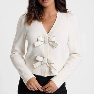 NWT Express Embellished Bow Cardigan Sweater